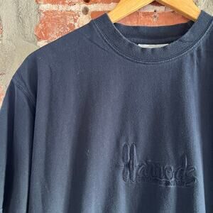 Harrod's Men's Navy T-Shirt M 21x29